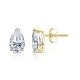 preview thumbnail 9 of 8, Auriya 1 1/2ctw Pear-cut Diamond Stud Earrings 14k Gold Yellow