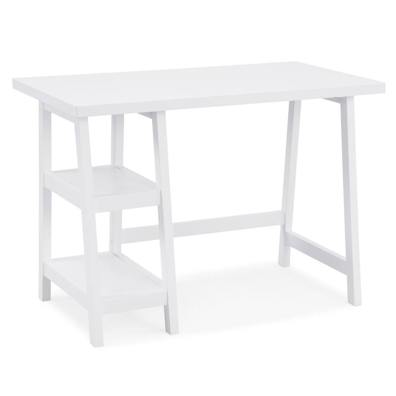 Large Computer Desk with Hutch and Cabinet Home Office Desk, Space-saving Writing Desks Student Desks Study Table
