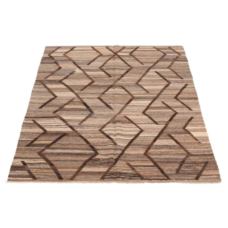 Sivas Taupe Kilim 4'11" x 6'8" - 4'11 x 6'8