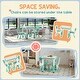 preview thumbnail 3 of 5, Kids Table and Chairs Set, Adjustable Height Toddler Activity Table with Storage for Crafts and Play
