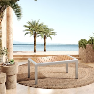 Christopher Knight Home - Everett Outdoor Aluminum Coffee Table with Rust-Resistant Frame
