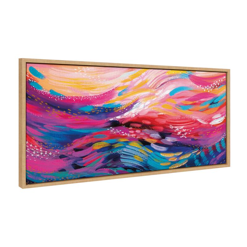 Kate and Laurel Sylvie Strokes Frame Canvas by Jessi Raulet of Ettavee