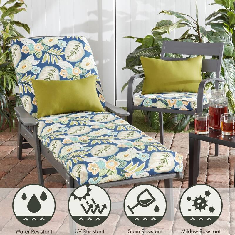 Greendale Home Fashions Outdoor Chaise Cushion (Cushion Only)