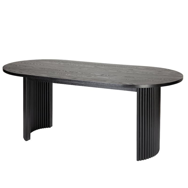 Solid Wood Oval Dining Table