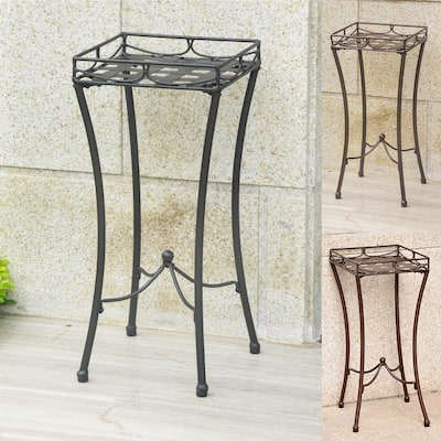Santa Fe Square Iron Plant Stand