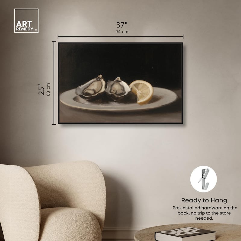 Manet's Oysters Canvas by Art Remedy