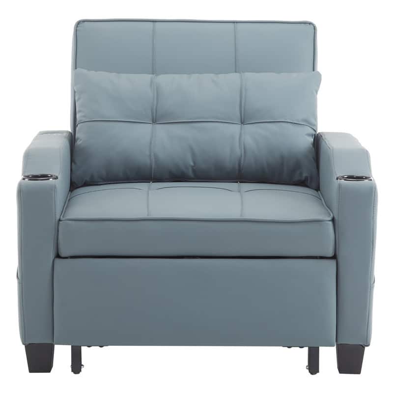Chair Bed, Sleeper Sofa Chair Bed 3 in 1, Adjustable Recliner,Armchair, Sofa, Bed, Linen