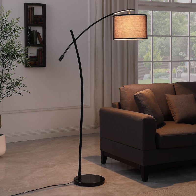65 In. Oscar Pendilum Style Metal Floor Lamp
