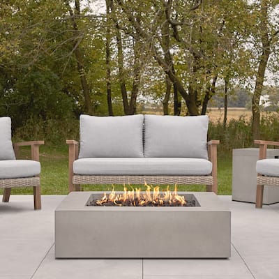 Emery 42.5" Square Propane Fire Table in Flint