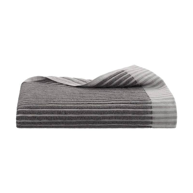 Martex Sculpted Stripe Tan Bath Towel