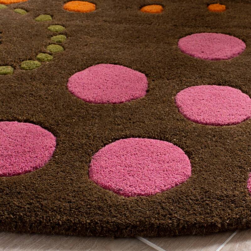 SAFAVIEH Handmade Soho Ashleigh Dots N.Z. Wool Rug