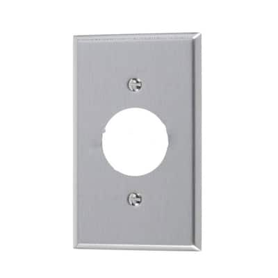 Rectangle Stainless Steel Electrical Receptacle Plate Stainless Steel American Imaginations