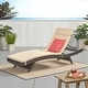 preview thumbnail 13 of 187, Salem Outdoor Wicker Adjustable Chaise Lounge with Cushion by Christopher Knight Home