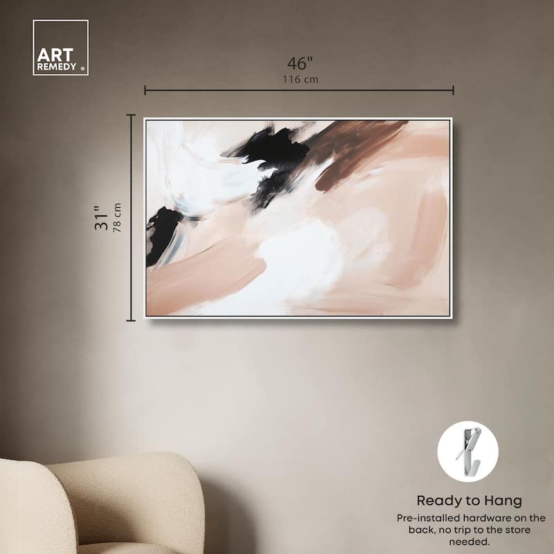 Swirls of Cream II Canvas by Art Remedy