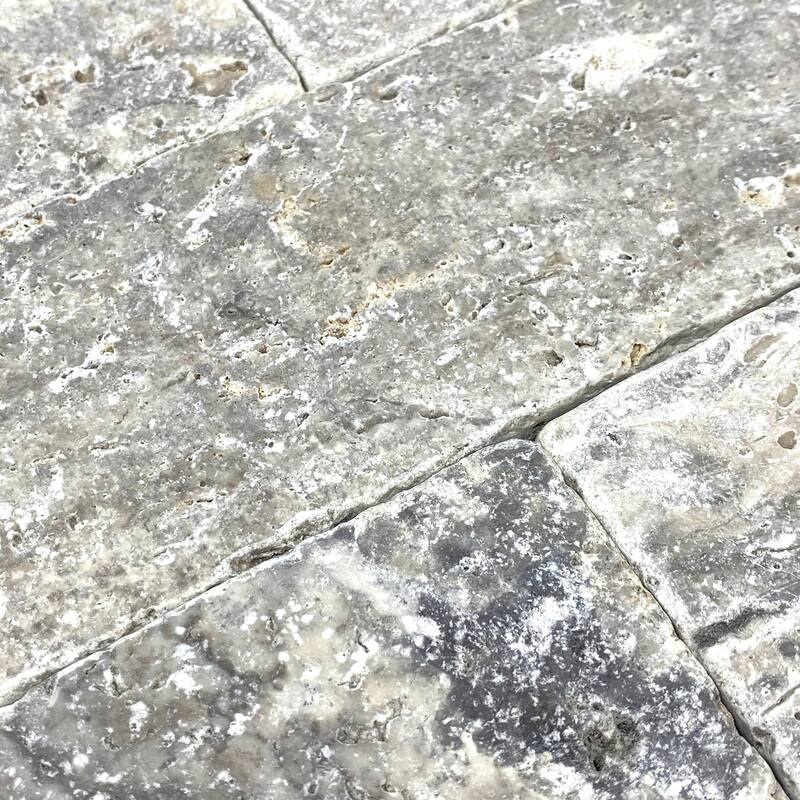 Argento Travertine 3" x 9" Tumbled Tile