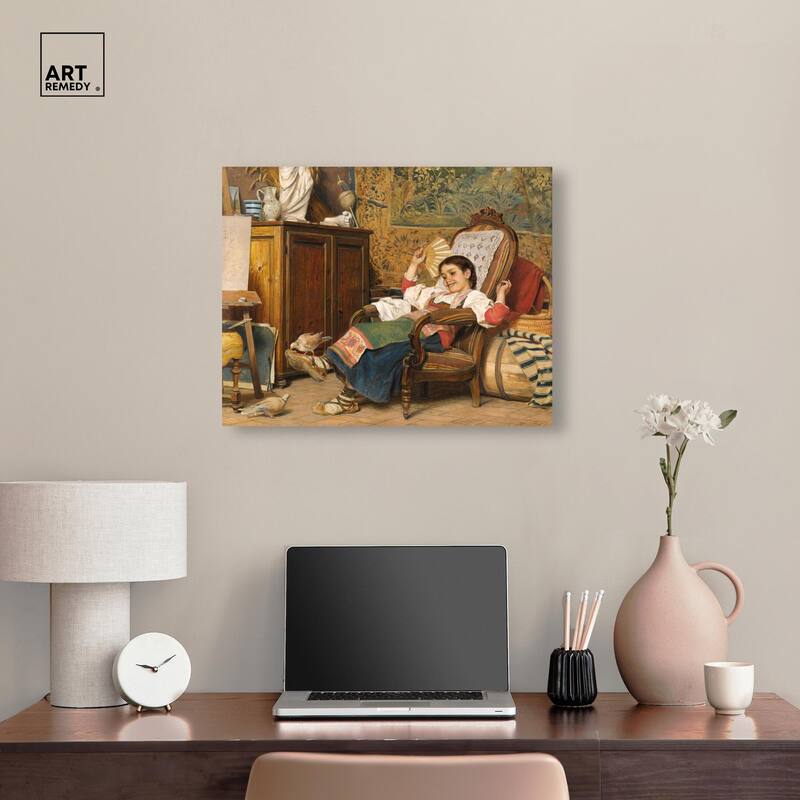 Bechi's Model Canvas by Art Remedy, Gallery Wrapped