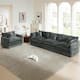 Option Gray 3-Seater Sofa+Accent Chairs