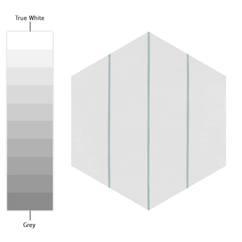 Merola Tile Porto Savona Hex Aqua 8-5/8" x 9-7/8" Porcelain Floor and Wall Tile