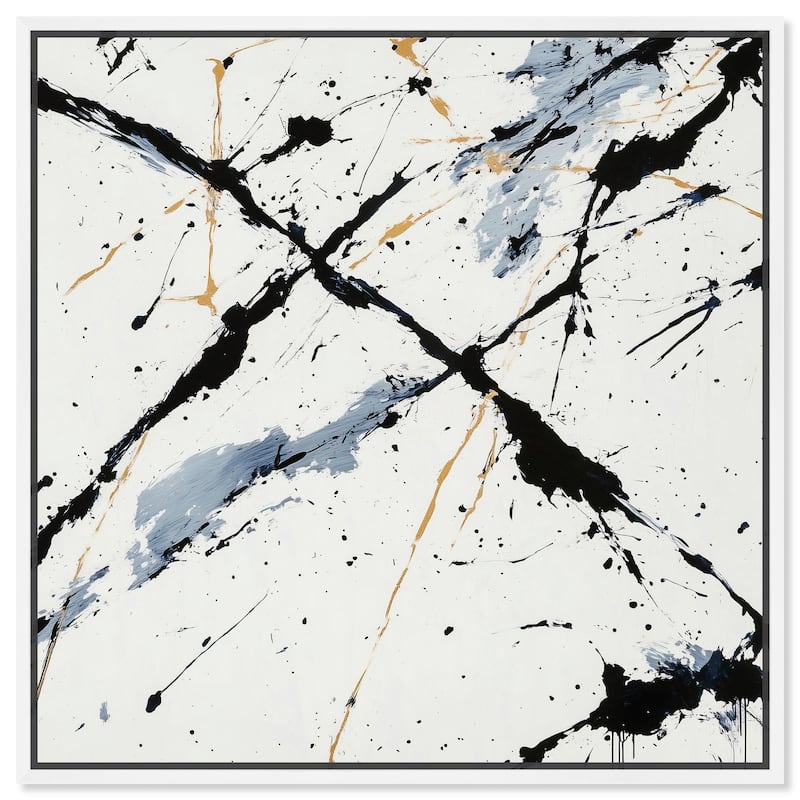 Splintered Impact II Canvas by Art Remedy - 24" x 24" - White