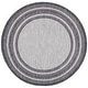 preview thumbnail 56 of 140, SAFAVIEH Courtyard Vickie Indoor/ Outdoor Waterproof Patio Backyard Rug 10' Round - Light Grey/Black