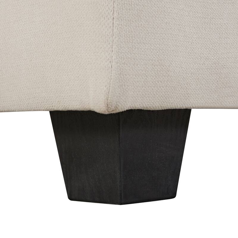 U-Shape Modular Sectional Sofa, Convertible Sectional Sofa Bed, Upholstered Sofa with Reversible Chaise & Ottoman