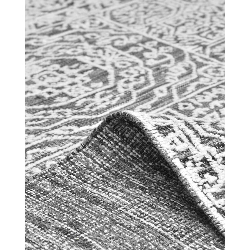 Overton Handmade Modern Contemporary Floral Area Rug