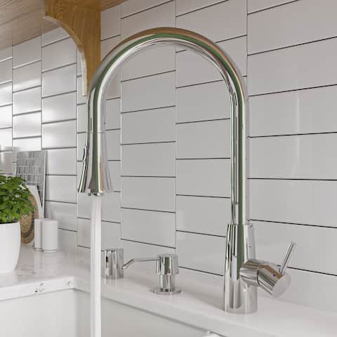 ALFI Polished Pull-down Single-hole Kitchen Faucet