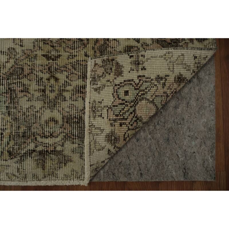 Hand Knotted Oriental 100% Wool Carpet Transitional Floral Beige & Ivories Anatolian Area Rug - 8' 2'' X 5' 8''
