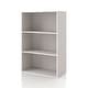 preview thumbnail 136 of 202, DH BASIC Modern Wood Customizable Stackable Storage Organizer - Cube Shelves, Drawer Cabinet, Bookcase with Doors by Denhour 3-Tier - Taupe Grey