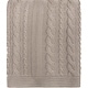preview thumbnail 14 of 31, Delara Organic Cotton Throw Blanket 50x70 inches, GOTS Certified Cable Knitted Throws Blanket for Sofa Couch Bed, Baby Nursery