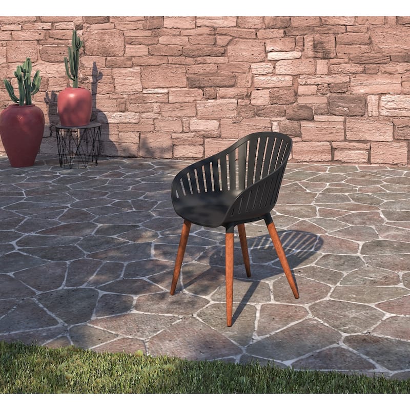 Amazonia Myers FSC Certified Wood 11pc Outdoor Dining Patio Set