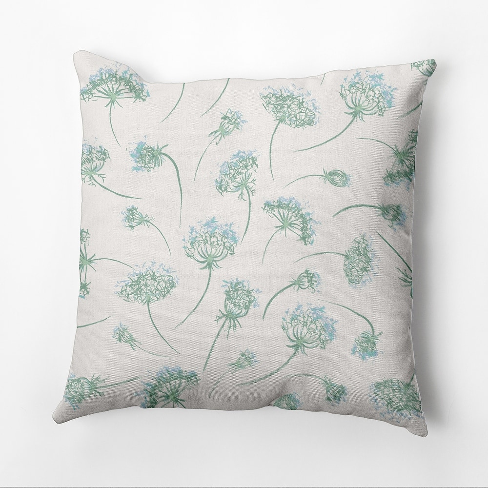Wishing Flowers Outdoor Pillow