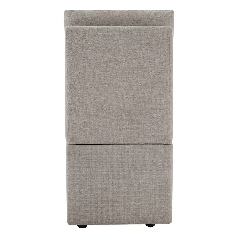 Nathan Dining Chair with Caster & Storage Set of 2 - N/A