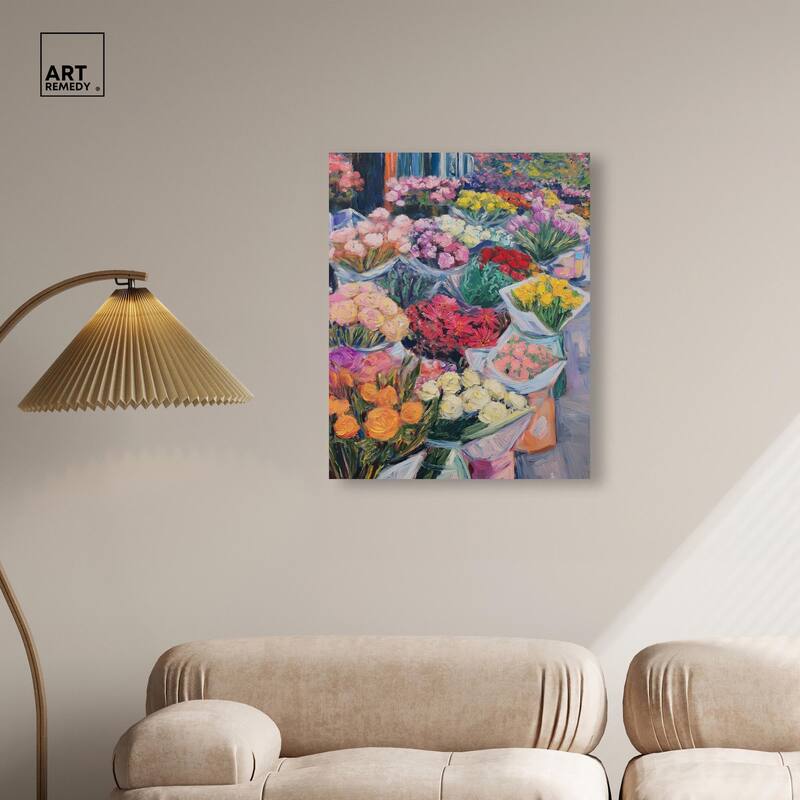 Market Blooms I Canvas by Art Remedy, Gallery Wrapped