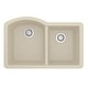preview thumbnail 18 of 56, Karran Undermount Quartz Double Bowl Kitchen Sink Bisque
