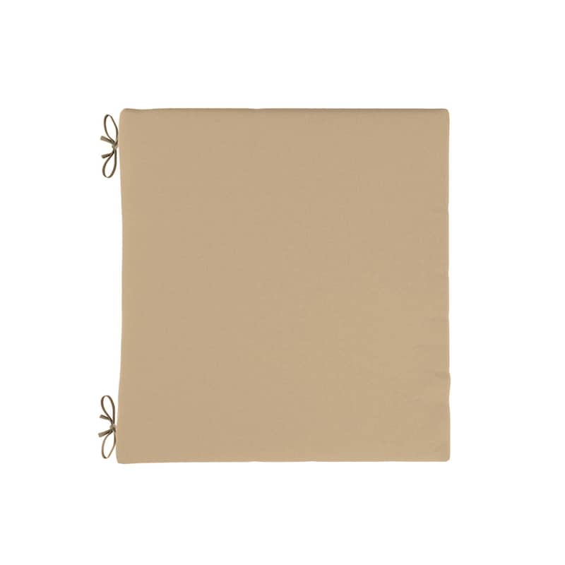 California Umbrella Outdoor Chair Pad Set of 2, 18" x 18", 2.5" Thick, Solstice Olefin Fabric