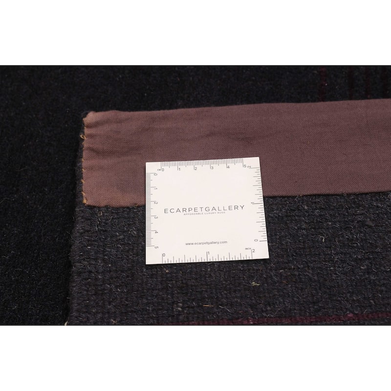 ECARPETGALLERY Hand-knotted Opulence Dark Purple Wool Rug - 11'6 x 11'2