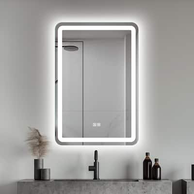 24" x 36" Frameless LED Bathroom Vanity Mirror - Clear