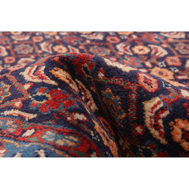 ECARPETGALLERY Hand-knotted Andelz Navy Wool Rug - 3'3 x 9'10