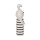 preview thumbnail 28 of 32, Ceramic Lines Bunny with Heart Figurine - White
