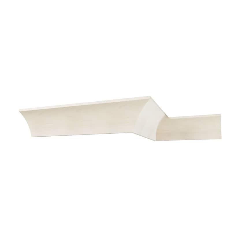 WM291: 4-in H x 3-1/2-in P x 5-1/4-in F x 96-in L Americraft Solid Hardwood Stain Grade Crown Moulding