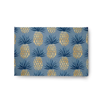 Pineapple Stripes Chenille Rug
