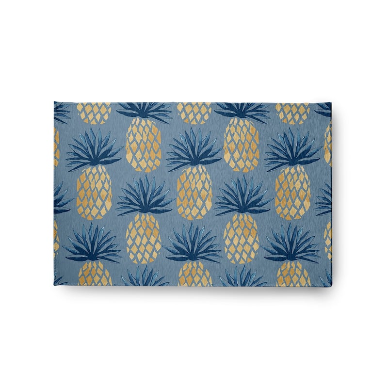 Pineapple Stripes Indoor/Outdoor Rug - Dusty Smoke - 2' x 3'