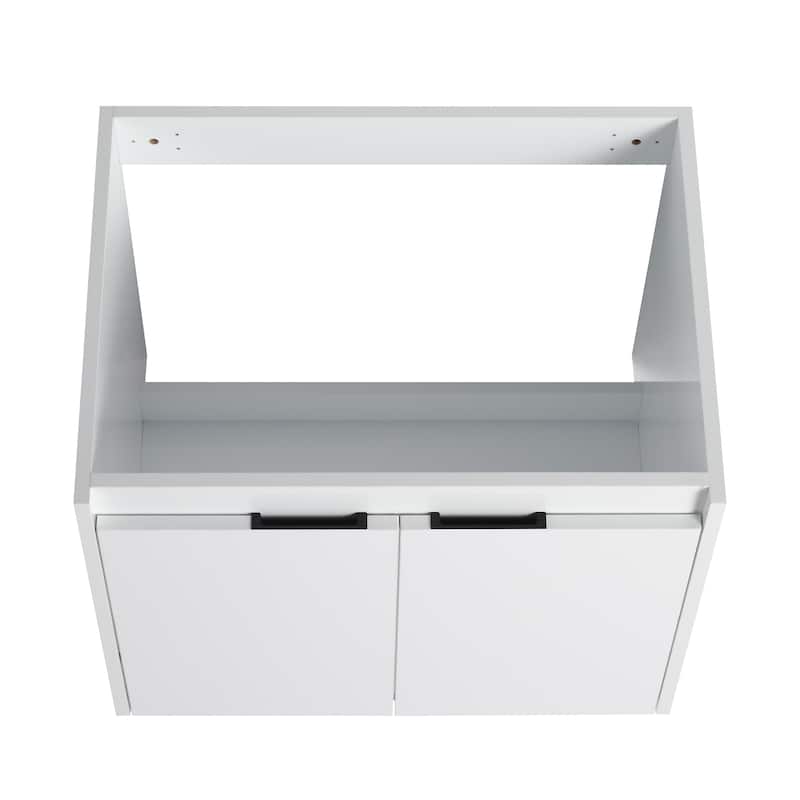 Float Mounting Bathroom Vanity With Resin Sink