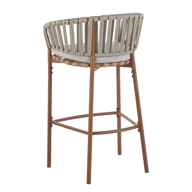 Outdoor Matal Rope Barstool