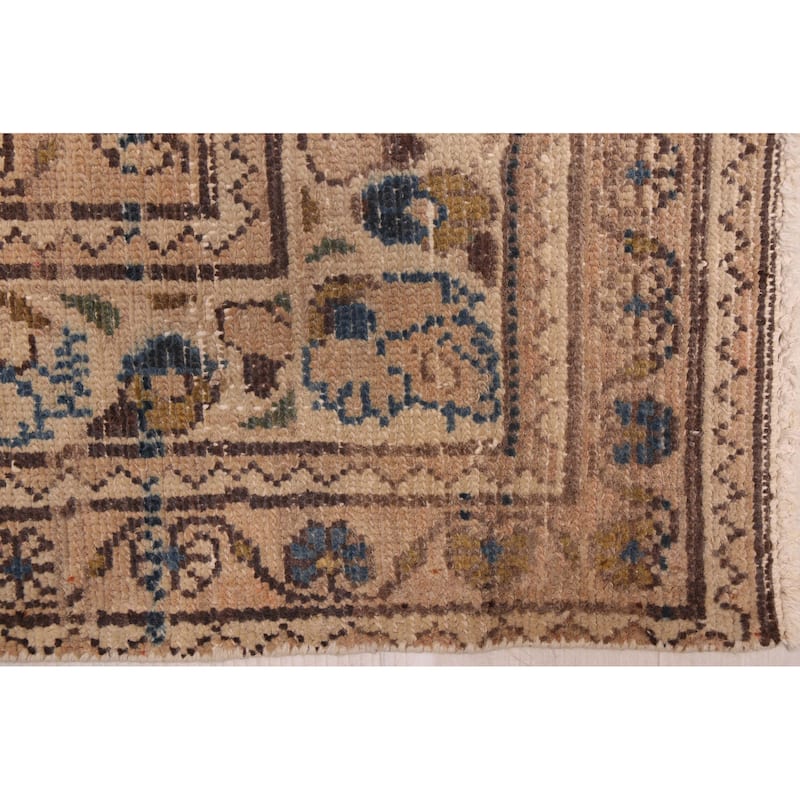 ECARPETGALLERY Hand-knotted Antalya Vintage Navy Wool Rug - 3'7 x 9'11