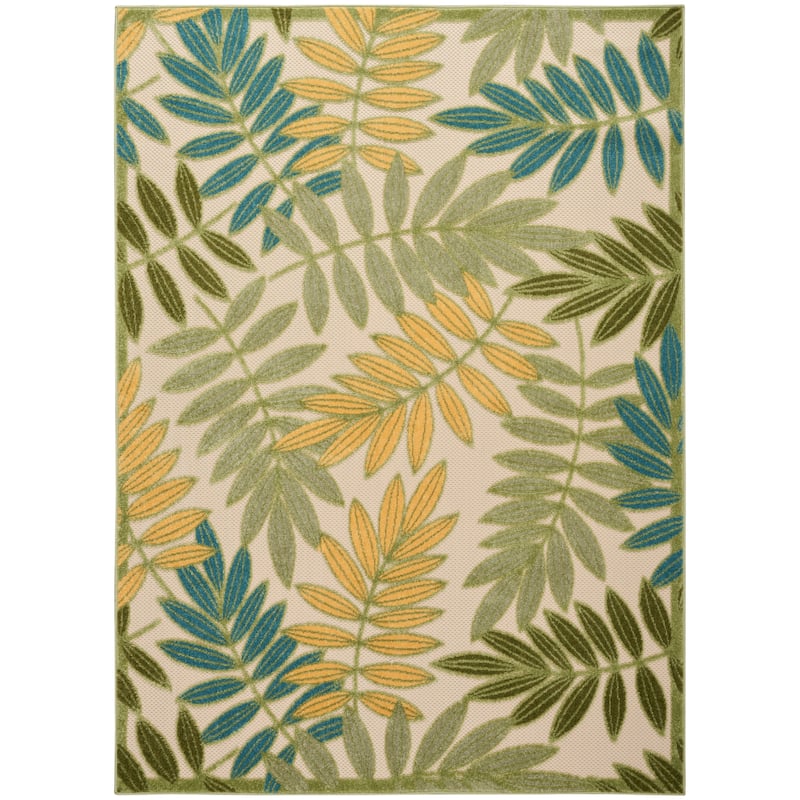 Nourison Alice Indoor/Outdoor Floral Area Rug - 6' x 9' - Green/Multicolor