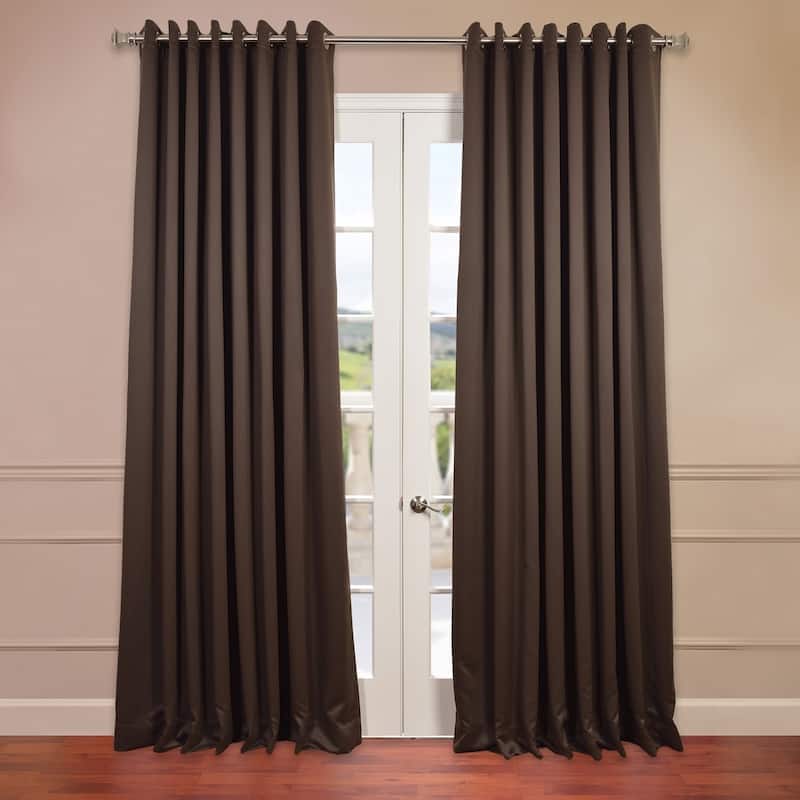 Exclusive Fabrics Extra Wide Room Darkening Grommet Curtain Panel - 100 x 108
