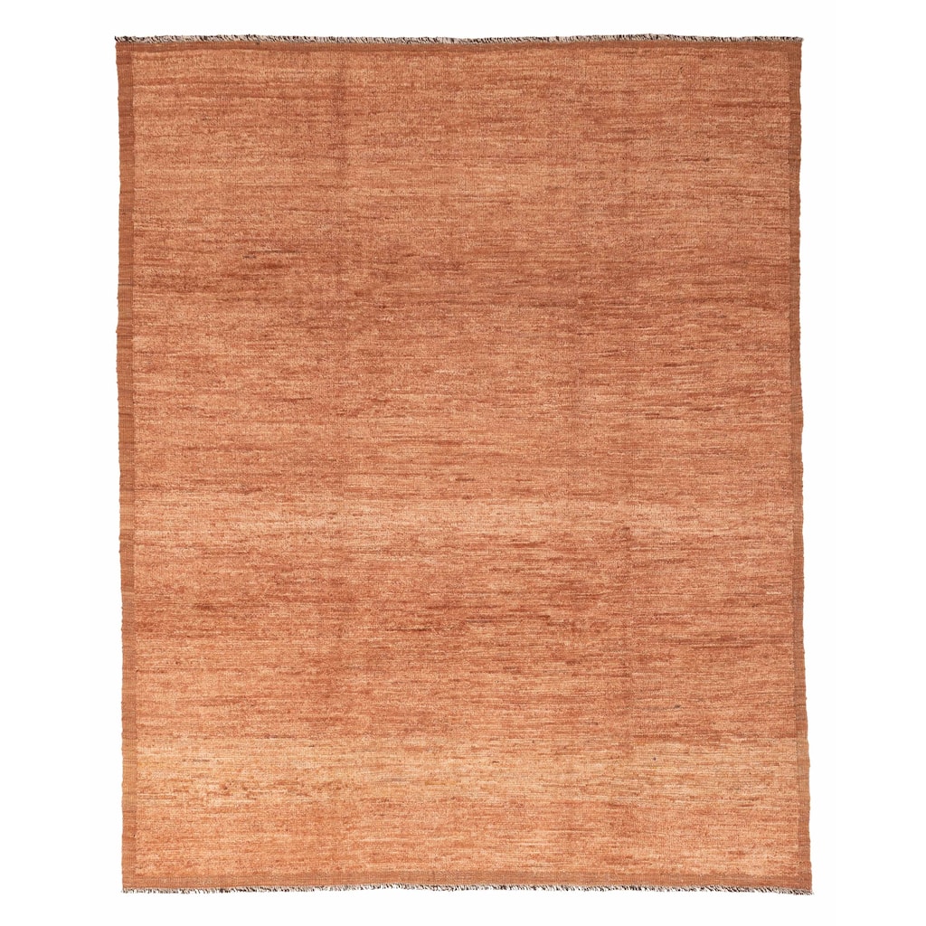 ECARPETGALLERY Hand-knotted Pak Finest Marrakesh Copper Wool Rug - 8'4 x 10'1