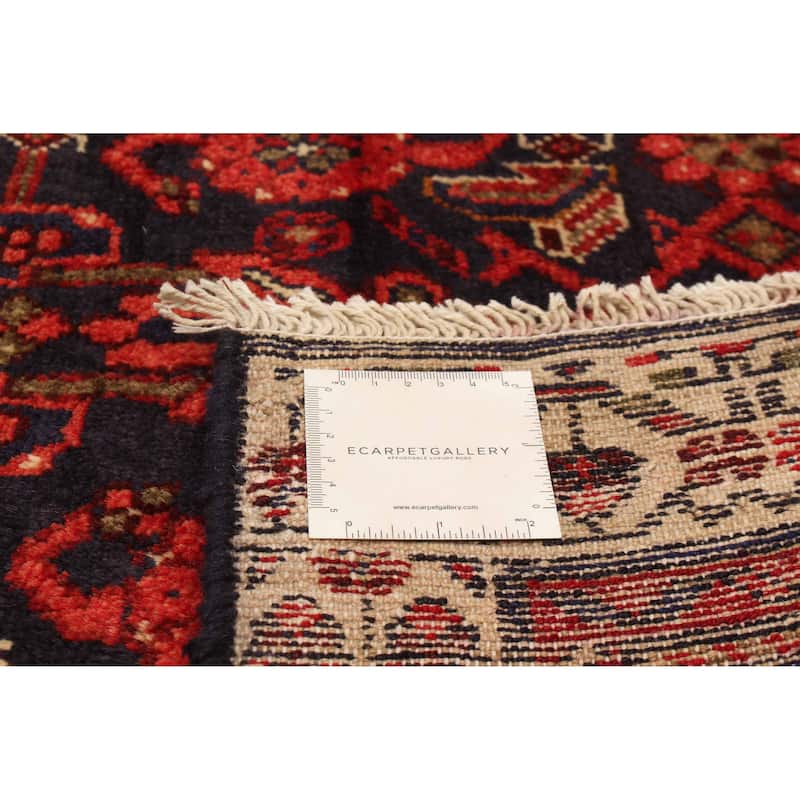 ECARPETGALLERY Hand-knotted Andelz Navy Wool Rug - 3'6 x 10'1